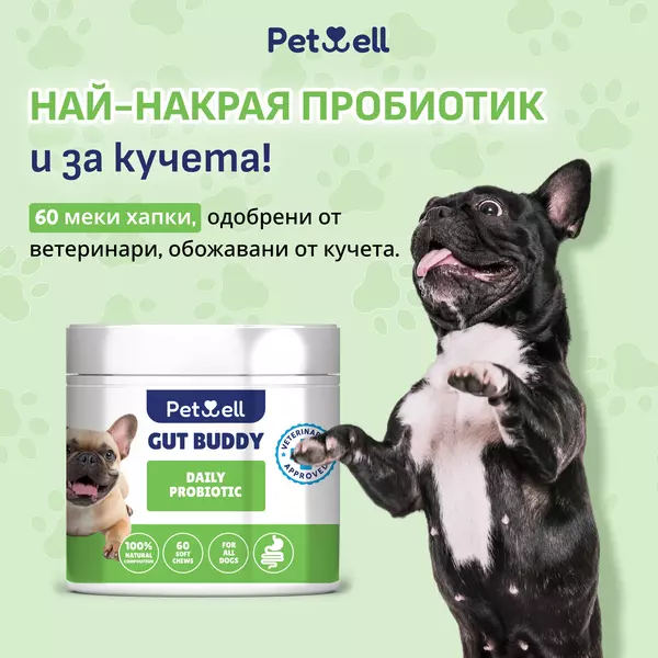 Хранителна добавка за кучета gut buddt